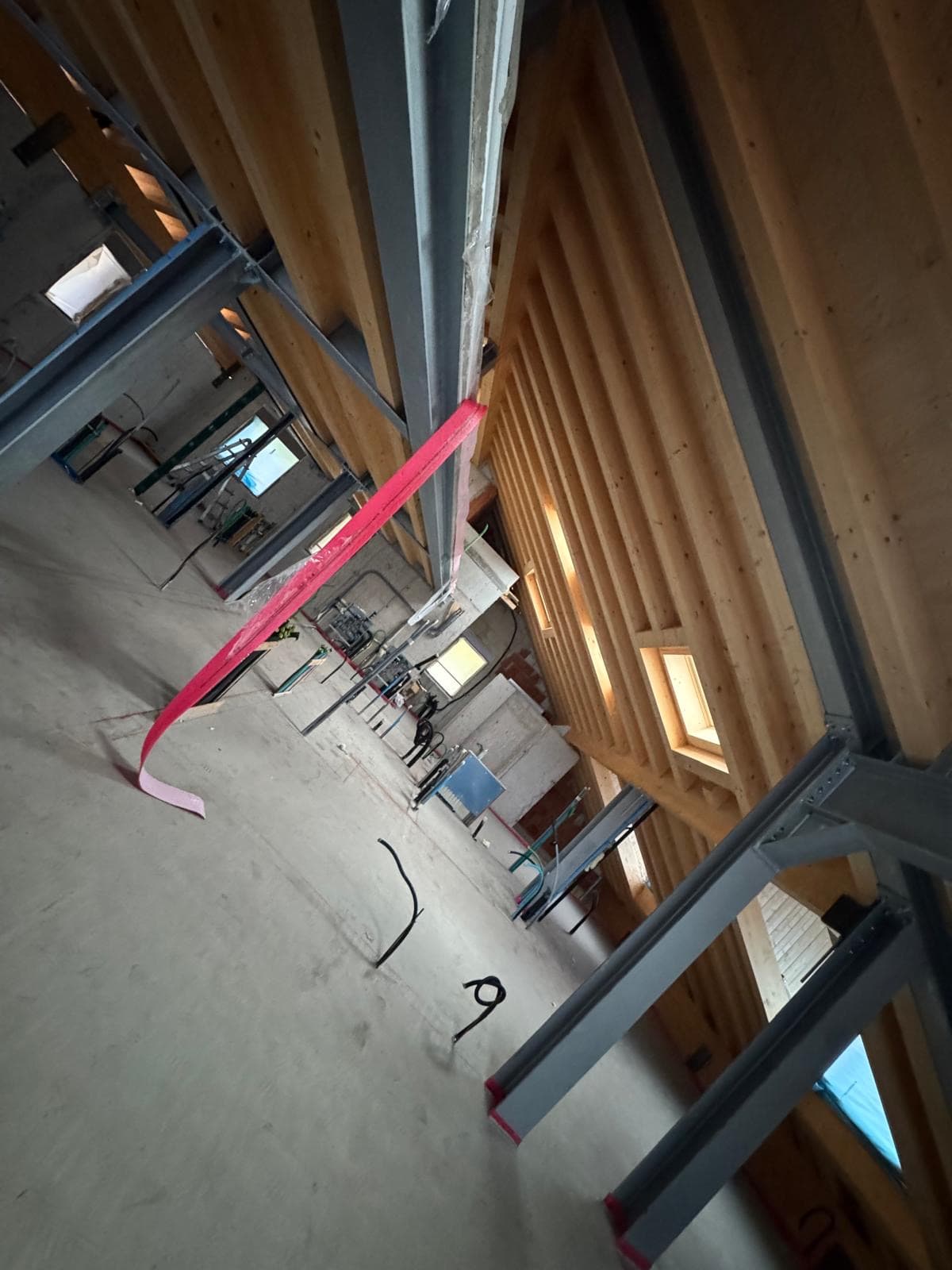 Costruzione tetto in legno